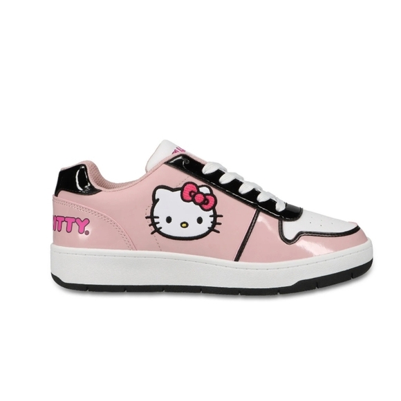 Hello Kitty Sanrio Y2K Pink And White Animee Kawaii Soft Girl Sneakers Size 8 - Picture 1 of 8